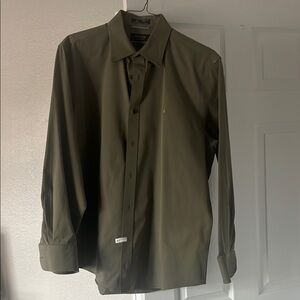 Nautica Men's Olive Green Shirt